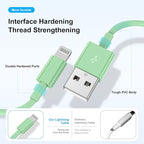 2 Pack [ Apple MFi Certified ]iPhone Charger 6ft,Long Lightning to USB Cable 6 Feet,Fast Apple Charging Cable Cord 6 Foot for iPhone 14/14 Max/13Pro Max/12Mini/11Pro/11/XS/XR/8/7/6s/iPad,Air Original