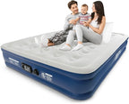 Active Era Premium 13" Queen Size Air Mattress with Advanced Support System and Built-in Electric Pump - Raised Inflatable Mattress, Guest Bed, Camping Mattress, Portable Bed for Moving & Travel