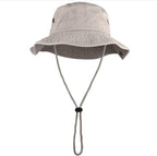 Wide Brim Hiking Fishing Safari Boonie Bucket Hats 100% Cotton UV Sun Protection for Men Women Outdoor Activities