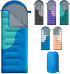 Sleeping Bags for Adults&Kids,Lightweight Waterproof Warm Weather Sleeping Bag,Compact Portable Sleeping Bag for Camping,Essentials Gear for Camping Hiking Outdoor Travel