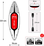 INTEX Challenger Inflatable Kayak Series: Includes Deluxe 86in Kayak Paddles and High-Output Pump – SuperStrong PVC – Adjustable Seat with Backrest – Removable Skeg – Cargo Storage Net