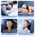 Sleep Mask Pure Linen Eye Mask, with Elastic Band,Comfort Sleeping Shade for Nighttime Sleeping, Traveling & Napping,Side Sleeper Eye Cover Cooling with Travel Bag Gift Package(Natural)