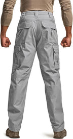 CQR Men's Tactical Pants, Water Resistant Ripstop Cargo Pants, Lightweight EDC Work Hiking Pants, Outdoor Apparel