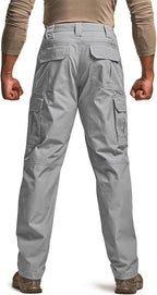 CQR Men's Tactical Pants, Water Resistant Ripstop Cargo Pants, Lightweight EDC Work Hiking Pants, Outdoor Apparel