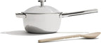 Our Place Titanium Mini Perfect Pot Pro - 2.75 Qt No-Coating Nonstick Pot | Tri-Ply Titanium & Stainless Steel | Oven-Safe up to 1000°F & Compatible with All Cooktops | Chrome
