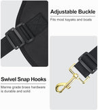 WOOWAVE Kayak Seat Padded Deluxe Paddleboard Seat Adjustable Boat Seat Cushioned Fishing Seat High Back Comfortable Backrest Support for Universal Sit