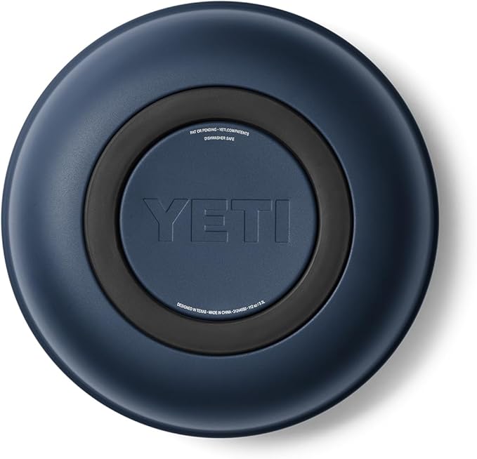 YETI Rambler Low Bowl, Vacuum Insulated, Stackable and Nestable Stainless Steel Bowl with Lid, 3.6 Quart, Navy