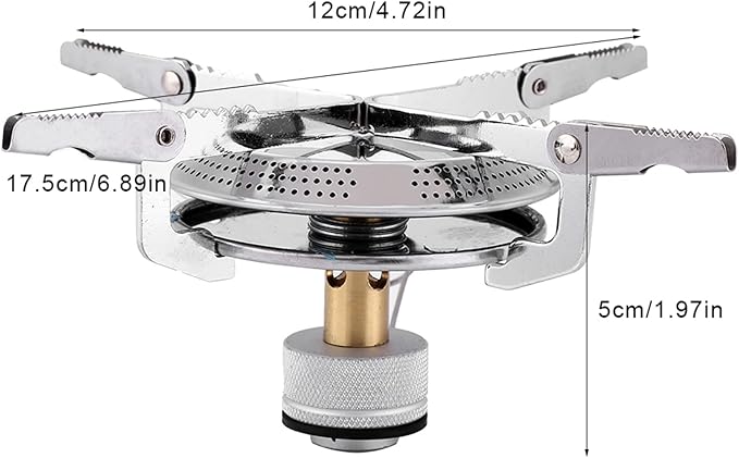 Restokki Camping Stove，Backpacking Stove，Camping Stove Propane，Portable Gas Stove Camping，Camping Grill for Outdoor Backpacking Hiking and Picnic