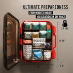 EVERLIT 400 Pcs OSHA/ANSI Compliant First Aid Kit Type III Class A Medical Kit Professional Med Kit Supplies for Contractors, Warehouse, Office, School, Home, Disaster, Car, Business, Restaurant