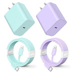 for Phone Charger Fast Charging, [2Pack 6FT] 20W PD USB C Wall Charger Block with Type C to Lighting Cable Compatible with iPhone 14/13/12 Pro Max/11/XS/XR/X/8/Plus