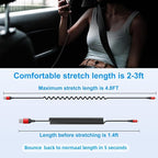 Coiled Lightning Cable, iPhone Charger Cable 3FT/6FT for CarPlay, 2 Pack [Apple MFi Certified] Lightning Cord Compatible with iPhone14/13/12/11 Pro Max/XS MAX/XR/XS/X/8/7/Plus/6S iPad/iPod-Red