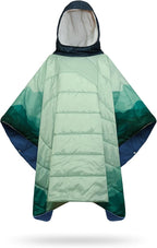 Camping Blanket, Poncho Wearable Hoodie Blankets Outdoor Waterproof Windproof