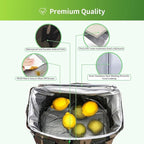 iknoe Large Cooler Bag Collapsible, 15L Insulated Bags, Leakproof Lunch Cooler Tote with Multi-Pockets for Adult, Insulated Lunch Box for Beach, Picnic,Work, Camo 24-Can