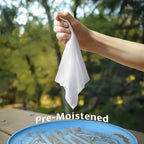 Dish Wipes | 100% Biodegradable Pre-Moistened Food-Safe Camp Kitchen Wipes | A Soap-and-Water Alternative
