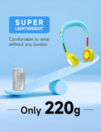 Portable Neck Fan, Hand-Free Fan, 5 Speeds, Foldable, Twistable, Lightweight, Rapid Cooling, Fashion, Quiet, Rechargeable, Summer Gift (Light Blue Green)