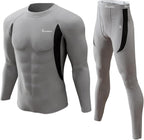 romision Thermal Underwear for Men Long Johns Fleece Lined Hunting Gear Bottom Top Set Base Layer for Cold Weather Gift