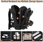 Military Tactical Backpack 45L Large Tactical Backpack for Men, Hiking Rucksack With Bottle Holder