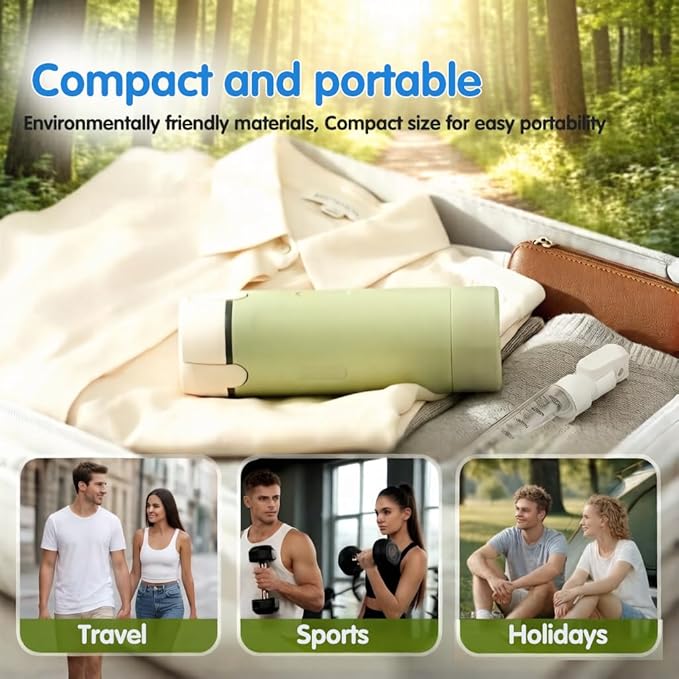 4 in 1 Travel Dispenser Bottle, 4-in-1 Refillable Travel Dispenser Bottles, 4 Pack 30ML Travel Bottles for Toiletries, 2026 New Portable Travel Containers for Shampoo Lotion Conditioner (Green)