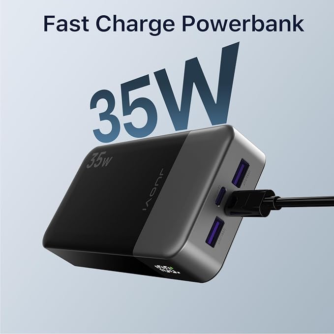 JUOVI 35W 20000mAh Power Bank and 35W 10000mAh Power Bank