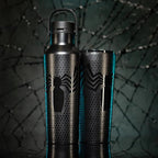 Corkcicle Marvel Sport Canteen - Insulated Stainless Steel Water Bottle - Compact & Travel-Friendly - Durable - Dishwasher Safe - BPA Free - Wide Mouth - Non-Slip Silicone Base - 20 oz - Venom
