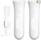 4 in 1 Emergency Power Failure Lights for Home, 2 Pcs Rechargeable LED Flashlight, Automatic Turn-On Power Outage Light Plug in Wall for Snow Storm Weatheready, White