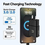 Fast Charger Andriod, Type C Fast Charger with 5FT C Type Fast Charging Cable for Galaxy S10/S9/S8/S10e/S10+/S8+/S9+/Note 8 9 10 20/S22/S21/S21+/S21 Ultra/ S20-Black