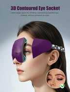 Sleep Mask for Side Sleeper Women Men, EVA BELLE Eye Mask for Sleeping Light Blocking, 3D Sleeping Mask Blackout, Soft Breathable Eye Shade Cover with Adjustable Elastic Strap for Travel Home Nap Rest