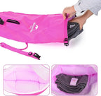 Naturehike 18L High Visible Safety Swim Buoy - Ultralight Bubble Tow Float and Dry Bag for Open Water Swimming Kayaking Snorkeling Diving Trailing with Adjustable Waist Belt