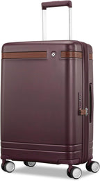 Virtuosa Hardside 21 Inch Carry On Luggage - Airline Approved with 360° Spinner Wheels, RightHeight™ Adjustable Handle - Zippered WetPak™ - TSA Lock - Expandable Light Polycarbonate Shell - Merlot