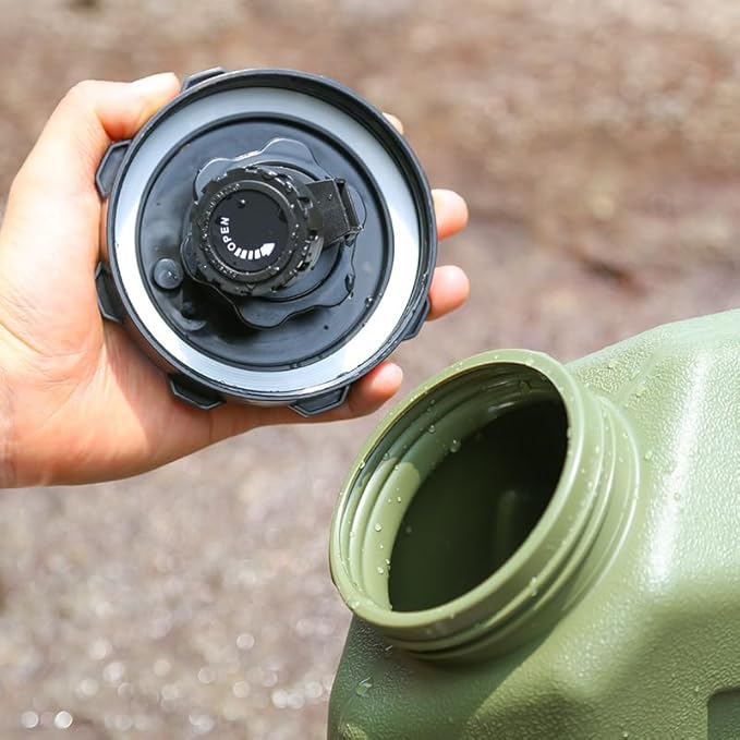 5 Gallon Water Jug with Spigot, BPA Free Leak-Proof Camping Water Container, Portable Emergency Water Storage for Outdoor Hiking, Camping, Home Use, Camping Essentials