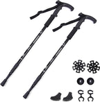 ThreeH Walking Sticks Lightweight Trekking Poles T Anti-Slip Handle Design Adjustable Walking Cane for Travel Hiking Climbing Senior Men Women