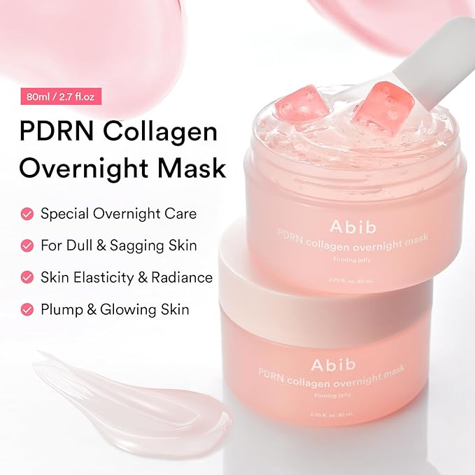 Abib Pink Me Up PDRN 3 Step Glow Kit | Overnight Firming Jelly Mask, PDRN Retinal Eye patches, PDRN Lip Mask | Mothers Teen Korean Skincare Set for Glass Skin, Birthday Gifts for Women