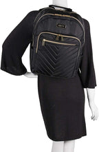 Kenneth Cole REACTION Women's Chelsea Chevron 15" Laptop and Tablet Backpack, Navy