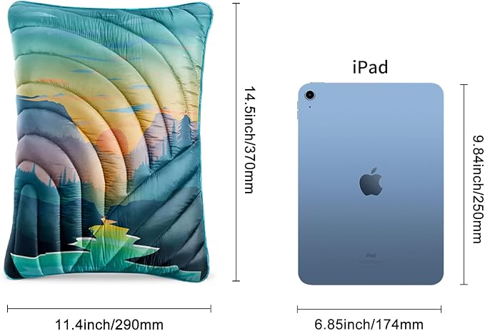 Camping Pillow,Supportive Compressible Travel Pillow Large Size Lightweight Camp Pillow with Storage Bag for Camping,Hiking,Backpacking,Airplane