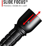 Coast XP14R 4500 Lumen USB-C Rechargeable LED Flashlight with Slide Focus® and Pure Beam® Focusing Optic, 5 Light Modes