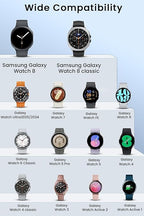 2 in 1 USB C/A Charger Compatible with Samsung Galaxy Watch 8/8 Classic /7/6/6 Classic/5 Pro/5/4/3/FE/Ultra 2025/2024/Active 1/2 Magnetic Fast Charging Cable for Samaung Galaxy Watch