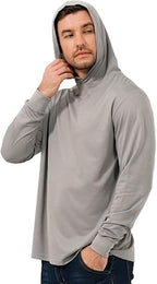 ProtectX High Visibility Sun Protection Lightweight Long Sleeve Hoodie, UPF 50+ Quick-Dry, SPF UV Shirt, Active Wear
