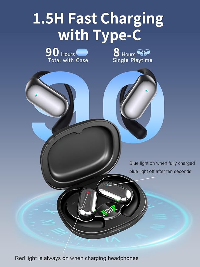 144 Languages AI Translation Earbuds, Bluetooth 5.4 Headphones Translator, 4-in-1 Smart Mode Touch Screen Real-Time Earphones Fit iOS and Android Devices, Ideal for Travel, Business, Learning