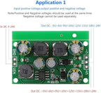 YWBL-WH DC-DC Positive & Negative Voltage Boost Converter Output 5V, 6V, 9V, 10V, 12V, 15V, 18V, 24V (Output Voltage 15VDC) - Green USB Type C Converter