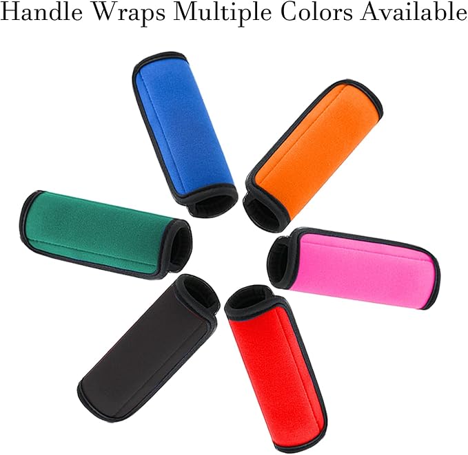 2 Pack Luggage Handle Wraps for Suitcase, Bright Color Comfort Soft Handle Covers (Orange)