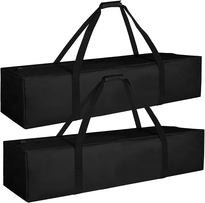 INFANZIA 35inch Sports Duffel Travel Bag, 28L Extra Large Duffel Luggage Bag with Upgrade Zipper, Water Resistant & Foldable Equipment Storage Bag for Fishing Tripod Tent Umbrella, 2PCS