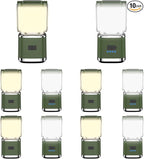 LED Camping Lantern, High Lumens Camping Light Rechargeable with 4 Light Modes, Waterproof, Camping Essentials, Mini Lantern Flashlight for Camping, Hurricane, Emergency, Hiking, Power Outages, 10pc