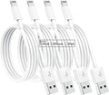 4 Pack [Apple MFi Certified] Apple Charging Cables 1ft, iPhone Chargers Lightning Cable 1 Foot, Fast iPhone Charging Cord for iPhone 14/14Pro/13/13Pro/12/11/11Pro/11Max/ X/XS/XR/XS Max/8, ipad(White)