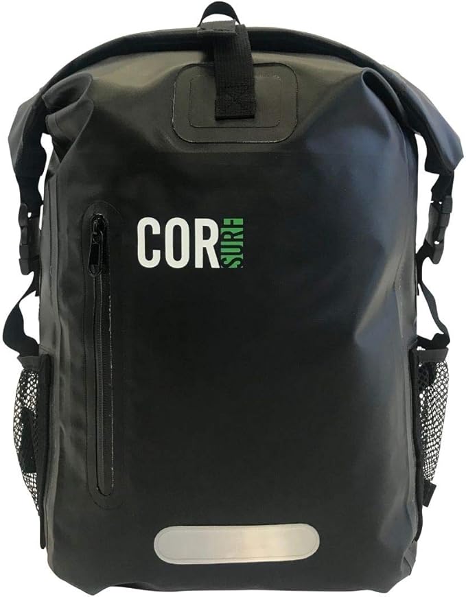 COR Surf Waterproof Backpack Dry Bag Backpack For Swimming, Boating Or Kayaking, Roll-top Design With Sonically Welded Seams And Padded Laptop Sleeve (40L, 21 x 15 x 18 Inches)