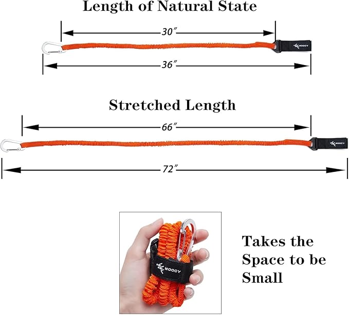 Kayak Paddle Leash Kayak Rod Leash Kayak Paddle Lanyard Stretchable Coiled Lanyard Leash Kayak Fishing Accessories for Kayak and Paddles