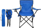 ZONEMEL Portable Camping Chair, Arm Rest Design, Fully Cushioned Seat and Back, Side Pocket, Cup Holder, and Carry Bag, Collapsible Chair for Camping, Saunas, Beach, Tailgates and Sports