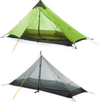 LANSHAN Ultralight Tent 3-Season Backpacking Tent for 1-Person or 2-Person Camping, Trekking, Kayaking, Climbing, Hiking