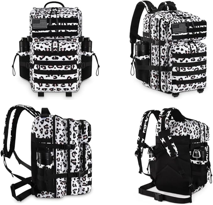 Military Tactical Backpack 45L Large Tactical Backpack for Men, Hiking Rucksack With Bottle Holder
