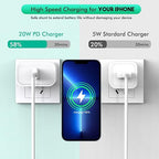 iPhone Charger Fast Charging,[Apple MFi Certified]2Pack USB C to Lightning Charging Cord Cable 20W Type C Charger Adapter for Apple iPhone 14/14 Pro Max/13 Pro/13/12 Mini/12 Pro Max/11 Pro Max/XS/iPad