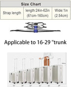 Luggage Straps ， Luggage add a Bag Strap，Travel Must Haves High Elastic Suitcase Adjustable Belt Bag Bungees with Buckles (Orange)